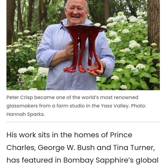 {Peter Crisp} Australia Art glass - Picture 8 of 9